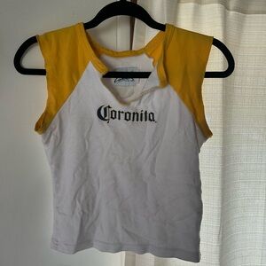Corona cropped tee